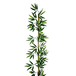 5li Set Yapay Bambu Sopası 16 Yapraklı 150cm Yapay Çiçek Bambu Duvarı Separatör Çiçeği Yapay Çiçek