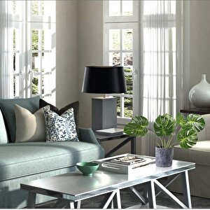 Yapay Çiçek Monstera Yaprağı Yeşil Renk 7 Başlı 7 Kafalı Yapay Yaprak