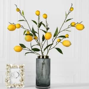 Yapay Limon Dalı 100cm Yapay Çiçek Limon Ağacı Dalı