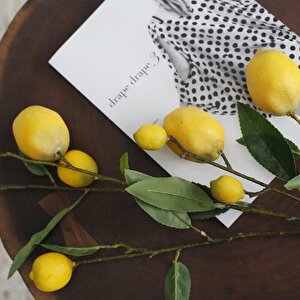 Yapay Limon Dalı 100cm Yapay Çiçek Limon Ağacı Dalı