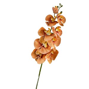 Yapay Çiçek Somon Rengi Islak Orkide Uzun Dal 90 Cm Orkide