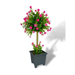 Bonsai Dekoratif Yapay Ağaç Pembe Mineli Bonzai 50*25cm