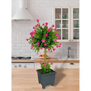 Bonsai Dekoratif Yapay Ağaç Pembe Mineli Bonzai 50*25cm
