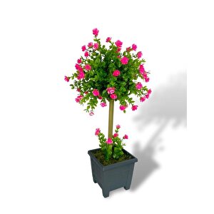 Bonsai Dekoratif Yapay Ağaç Pembe Mineli Bonzai 50*25cm