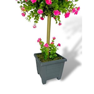 Bonsai Dekoratif Yapay Ağaç Pembe Mineli Bonzai 50*25cm
