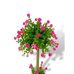 Bonsai Dekoratif Yapay Ağaç Pembe Mineli Bonzai 50*25cm