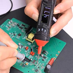 Mayilon Ht121 Kalem Tip Akıllı Multimetre Işıklı Ve Sesli Alarm Fenerli