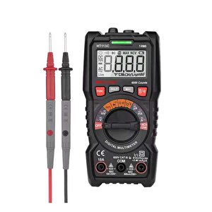 Mayilon Ht113c Dijital Profesyonel Multimetre Ekran Aydınlatmalı Auto Range 600v 10a Ac Dc
