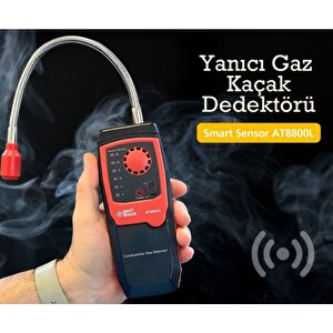 Smart Sensor At8800l Yanıcı Gaz Kaçak Dedektörü Seviye Alarmlı