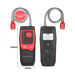 Smart Sensor At8800l Yanıcı Gaz Kaçak Dedektörü Seviye Alarmlı