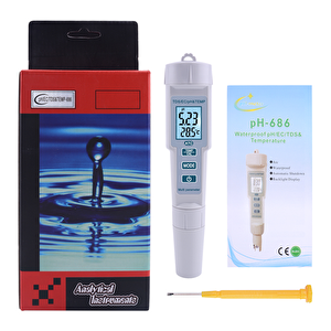 Aek-tech Ph-686 4'ü 1 Arada Ph Metre Tds Ec Ve Sıcaklık Ölçer
