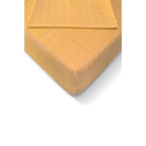 Ranforce 120*200 Cm Lastikli Çarşaf Seti Sarı-120x200