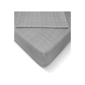 Ranforce 100*200 Cm Lastikli Çarşaf Seti Gri-100 X 200