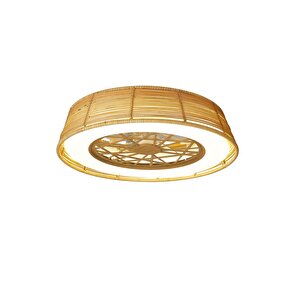 (ORB-VL8) Uzaktan kumandalı ledli tavan vantilatörü  25w dc motor 55w led  sarı 3000k-6500k beyaz