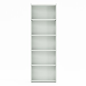 Kts2 Modern Kitaplık 5 Raflı 60x180 cm Beyaz