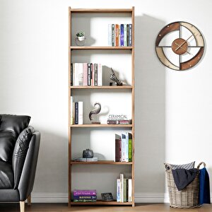 Kts2 Modern Kitaplık 5 Raflı 60x180 cm Çam