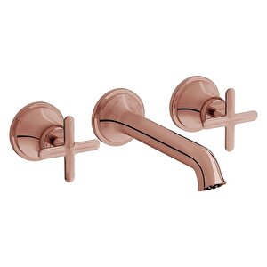 A4289029 Origin Classic (3 Delikli Lavabolar İçin) Soft Bakır Ankastre Lavabo Bataryası