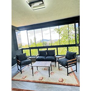 Asil Bahçe Balkon Mobilyası, Bahçe Takımı Çay Seti Oturma Grubu, Cafe Mobilyası Açık Krem