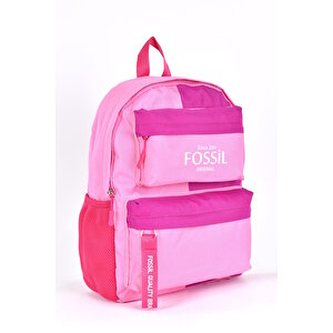 Unisex Çok Gözlü Günlük Seyahat Okul Sırt Çantası Pembe 9512