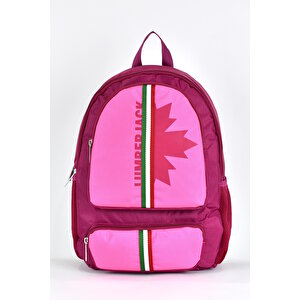 Lumberjack Çok Gözlü Unisex 2'li Okul Çantası Seti Okul Çantası Ve Kalemlik Pembe Lmcan24012