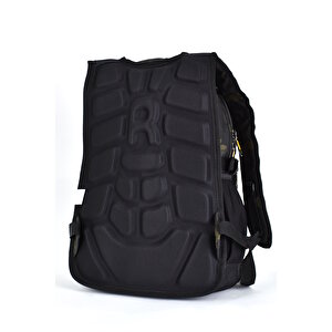 Elatae Unisex Ortopedik Çok Gözlü Günlük Seyahat Okul Sırt Çantası Sarı 2235