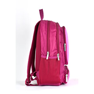 Lumberjack Okul Sırt Çantası Unisex Çok Gözlü Günlük Seyahat Sırt Çantası Pembe Lmcan24012