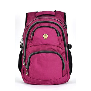 Unisex Ortopedik Çok Gözlü Günlük Seyahat Okul Sırt Çantası Pembe 2226