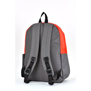 Fossil Unisex Çok Gözlü Günlük Seyahat Okul Sırt Çantası Turuncu 9507