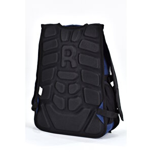 Elatae Unisex Ortopedik Çok Gözlü Günlük Seyahat Okul Sırt Çantası Lacivert 2238