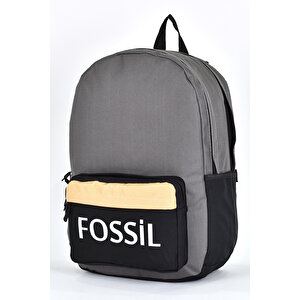 Fossil Unisex Çok Gözlü Günlük Seyahat Okul Sırt Çantası Gri 9504