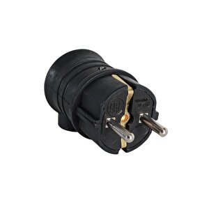 Byes 1/16a 220v Monofaze Kauçuk Eğik Fiş ( 10 Adet )