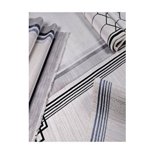 Art Deco 1011 Mavi Serisi Akrilik Salon Oturma Yatak Odası Halısı 160x230 cm