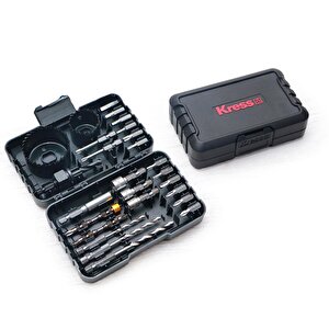 Kress Ka1500 26 Parça Profesyonel Delme/vidalama/panç Seti