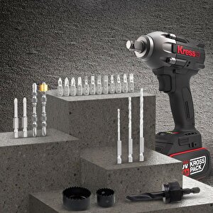 Kress Ka1500 26 Parça Profesyonel Delme/vidalama/panç Seti