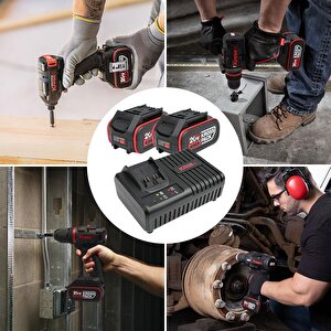 Kress Kad21 20volt 4.0ah Li-ion Krosspack 2 Adet Akü Ve Akü Şarj Cihazı