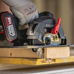 Kress Kue12.1 20volt 4.0ah. Li-ion 165mm Çift Akülü Kömürsüz Profesyonel Daire Testere