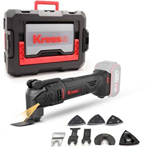 Kress Kud12.91 20volt Kömürsüz Profesyonel Çok Amaçlı Kesme Raspalama Ve Zımpara + 24 Parça Aks (akü Dahil Değildir)