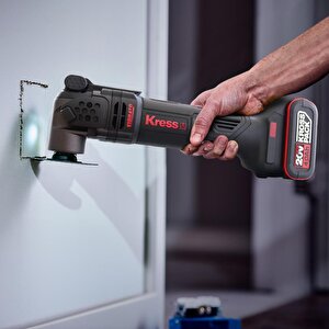 Kress Kud12.91 20volt Kömürsüz Profesyonel Çok Amaçlı Kesme Raspalama Ve Zımpara + 24 Parça Aks (akü Dahil Değildir)