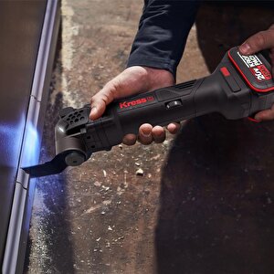 Kress Kud12.91 20volt Kömürsüz Profesyonel Çok Amaçlı Kesme Raspalama Ve Zımpara + 24 Parça Aks (akü Dahil Değildir)