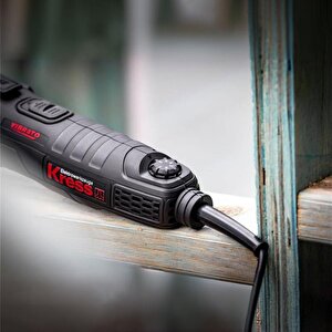 Kress Kuw58.1 480watt Profesyonel Çok Amaçlı Devir Ayarlı Kesme Raspalama Ve Zımpara + 12 Parça Aksesuar
