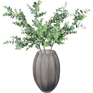 Yapay Çiçek Pastel Yeşil Okaliptus 48cm 3dallı Uzun Dal Eucalyptus