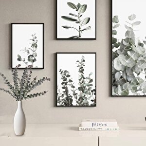Yapay Çiçek Pastel Yeşil Kahverengi Okaliptus 48cm 3dallı Uzun Dal Eucalyptus