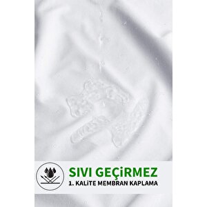 2 Adet Su Sıvı Geçirmez Yastık Alezi Pamuklu Fermuarlı Terletmeyen Yastık Koruyucu Kılıf 2 Adet