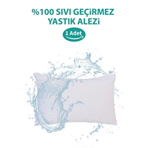 Su Sıvı Geçirmez Yastık Alezi Pamuklu Fermuarlı Terletmeyen Yastık Koruyucu Kılıf 1 Adet 1 Adet