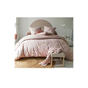 Yüzde Yüz Pamuklu Çiçekli Laure 200x220+50x70 Çift Kişilik Nevresim Ve Yastık Kılıfı Seti