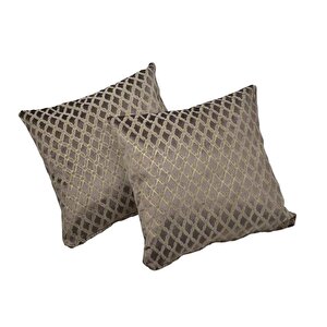 Dekoratif Koltuk Kanepe Kadife Kırlent Kılıfı 2 Adet 42x42 Cm Model 36