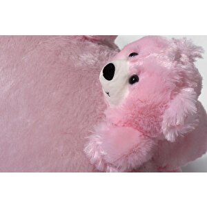 Mode Teddy Bears Kids Peluş Kumaş Pembe Ayıcıklı Berjer