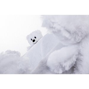 Mode Teddy Bears Kids Peluş Kumaş Beyaz Ayıcıklı Berjer
