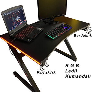 Markus Oyuncu Masası 114 Cm Rgb Ledli