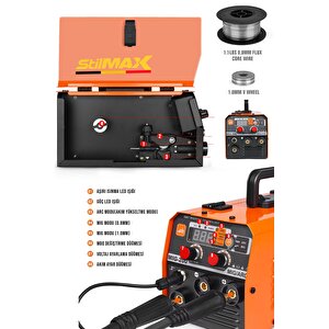 Germany Etop Yeni Nesil 3ın1 Gazsız Gazaltı İnvertör Kaynak + Mıg Fonksiyonlu Dijital Gösterge + Tel